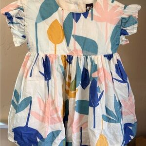 Tea Collection Multicolor Floral Kids Dress + Bloomers